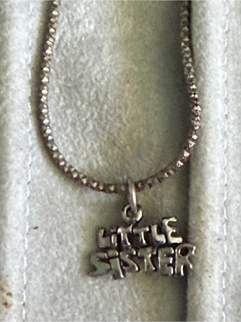 Silver 'Little Sister' Pendant Necklace - Women's Jewelry